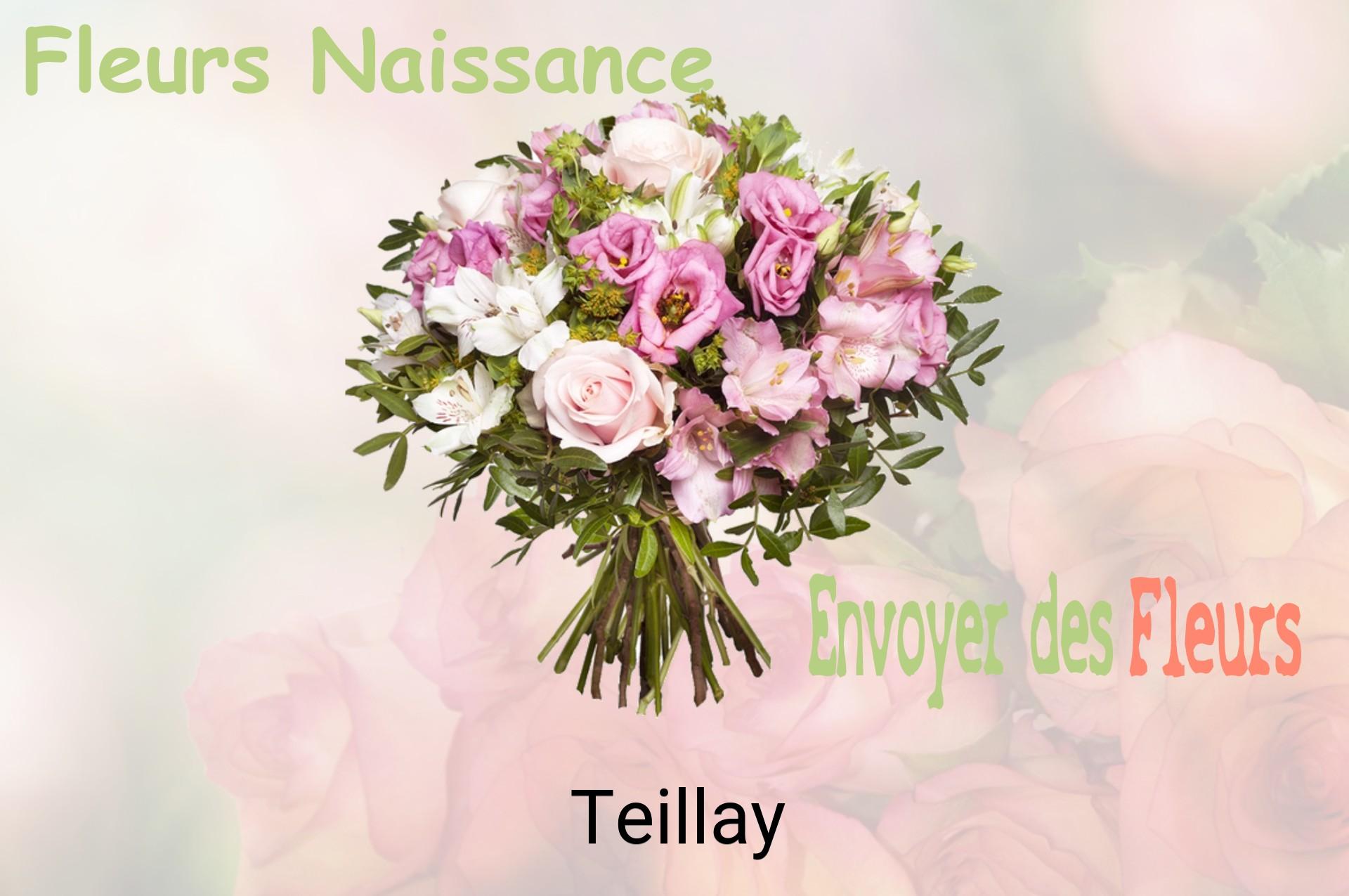 Bouquet de fleurs de naissance livré à Teillay